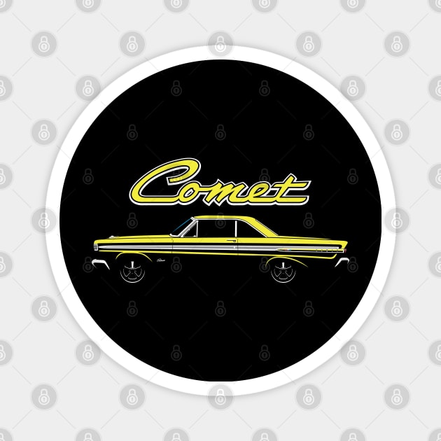 Yellow 1964 Comet Caliente Magnet by BriteDesign